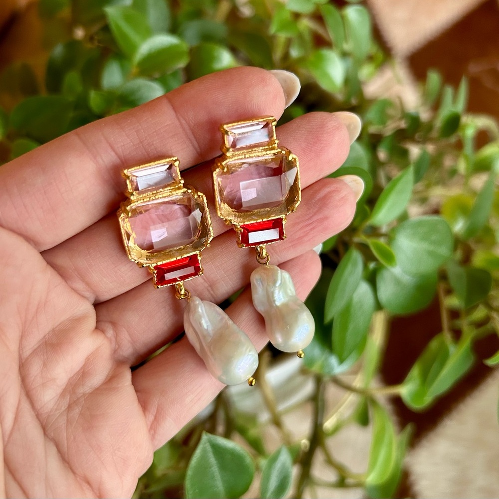 NIB CHRISTIE NICOLAIDES Bambina Baroque Pearl Earrings